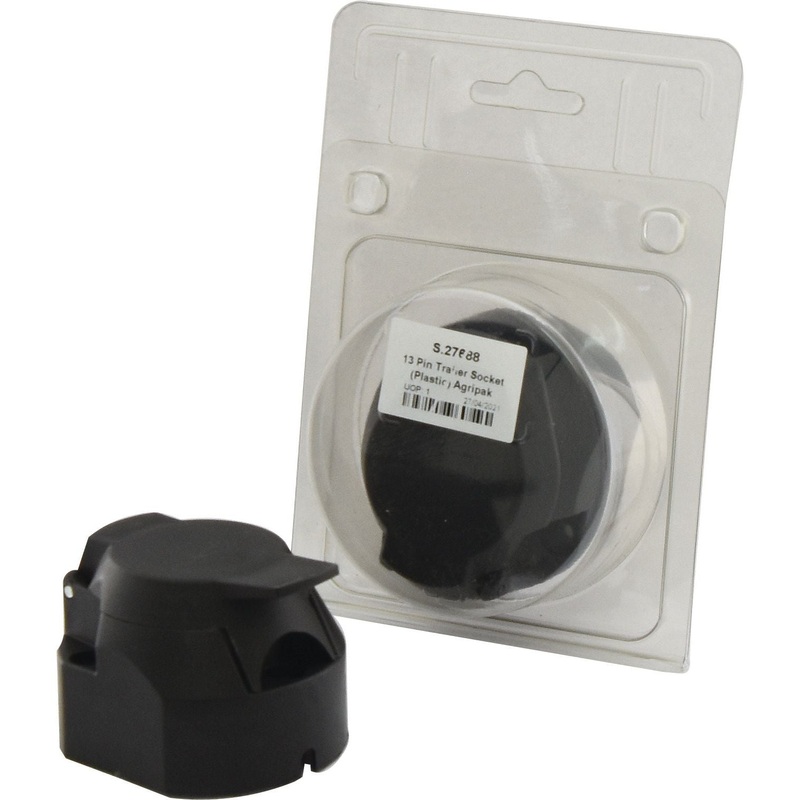 13 Pin Trailer Socket (Plastic) Agripak | Sparex Part No.S.27688