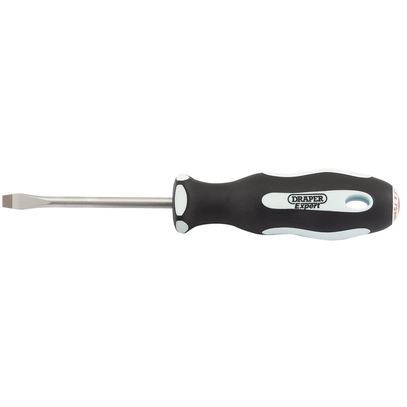 Draper Plain Slot Soft Grip Screwdriver, 5.5 X 75mm - 995