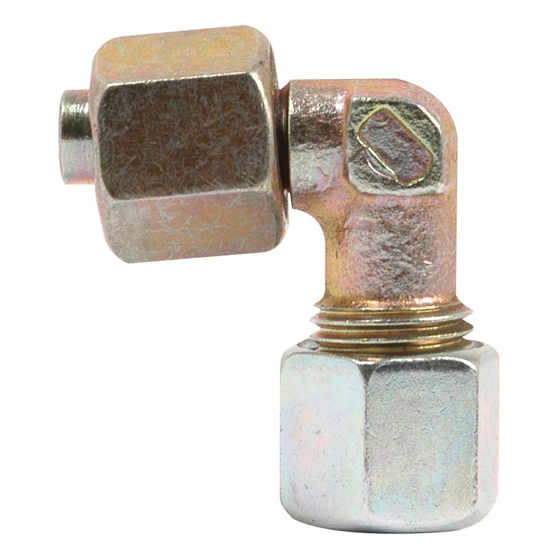 *SPECIAL PRICE* - Hydraulic Metal Pipe Angled Stud Coupling E.W.V. 8L 90 compact standpipe | Sparex Part No.S.34171