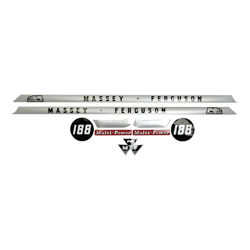 Decal Set - Massey Ferguson 188 | Sparex Part No.S.41186