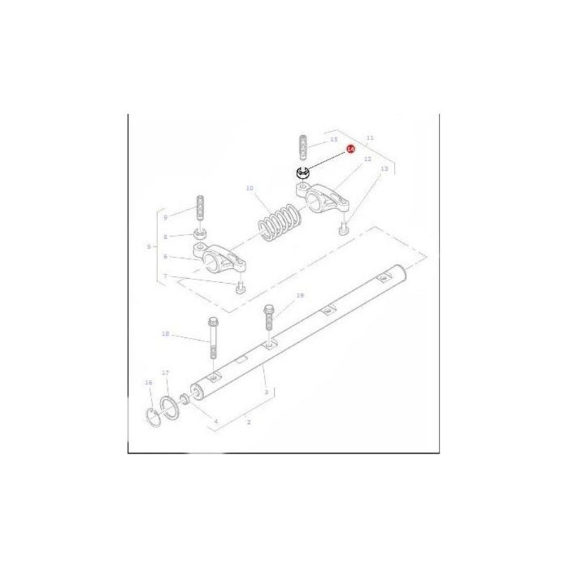 *SPECIAL PRICE* - Massey Ferguson - Nut Rocker Arm - 376123X1