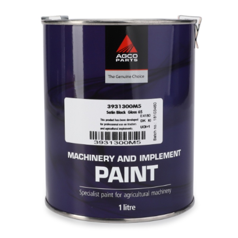 *SPECIAL PRICE* - Massey Ferguson - Satin Black Paint 1lts - 3931300M5