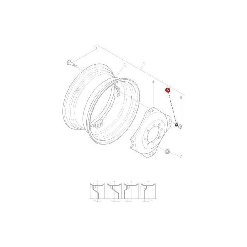 *SPECIAL PRICE* - Massey Ferguson - Washer 5/8 Flat - 3815982M1