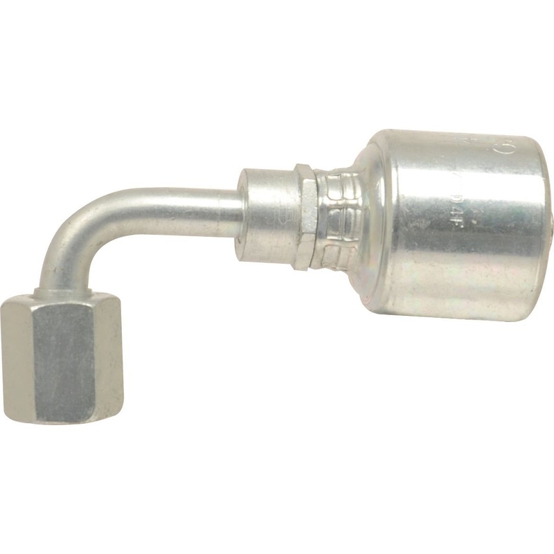 Gates JIC 37 Hose Insert 1/4'' x 9/16'' Female 90 Swept Swivel - S.116227
