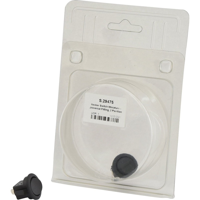 Rocker Switch Miniature - Universal Fitting, 2 Position (On/Off) - S.29475