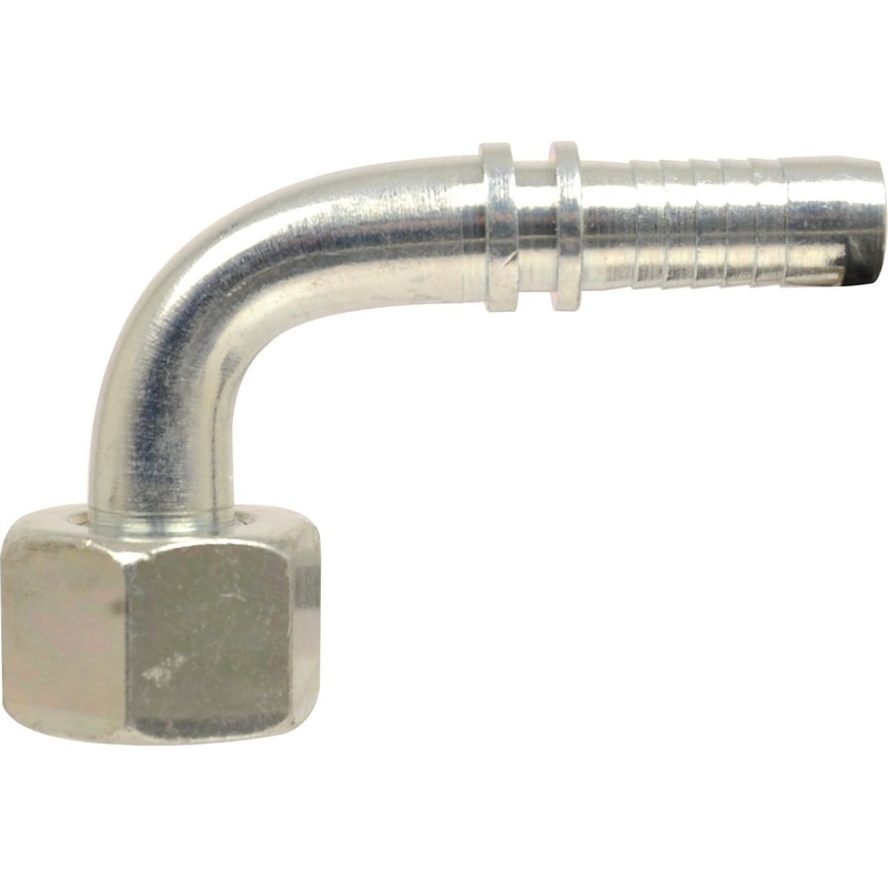 *SPECIAL PRICE* - Dicsa Metric 24 Hose Insert 3/8'' x M22 x 1.5 (15L) Female Thread 90 Swept Swivel With O-Ring | Sparex Part No.S.26580