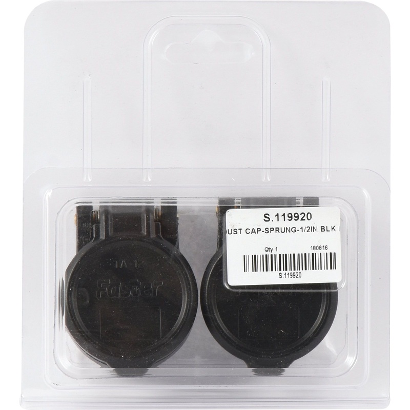 *SPECIAL PRICE* - Faster Dust Cap 1/2'' Black. Fits Female Coupling - TA Series TA12N (2pcs. Agripak) - S.119920