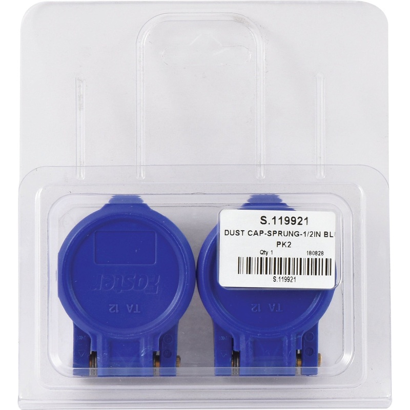 *SPECIAL PRICE* - Faster Dust Cap 1/2'' Blue Fits Female Coupling - TA Series TA12 (2pcs. Agripak) - S.119921