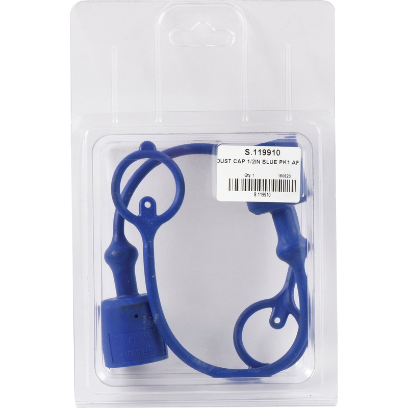 *SPECIAL PRICE* - Faster Dust Cap Blue PVC Fits 1/2'' Male Coupling - TF Series TF12 (Agripak 2pcs.) - S.119910