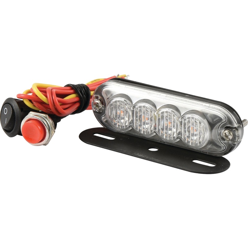 *SPECIAL PRICE* - LED Slimline Hazard Light, Interference: Class 3, Function: Single Flash, Double Flash, 12-24V - S.152728