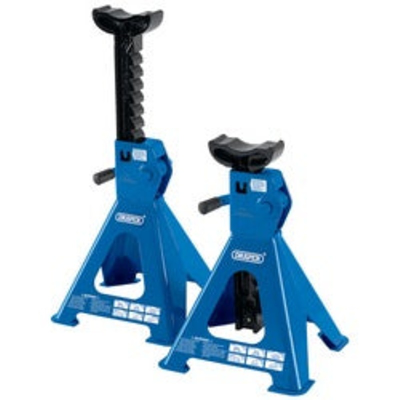 Draper Ratcheting Axle Stands, 2 Tonne (Pair) - AS2000RA