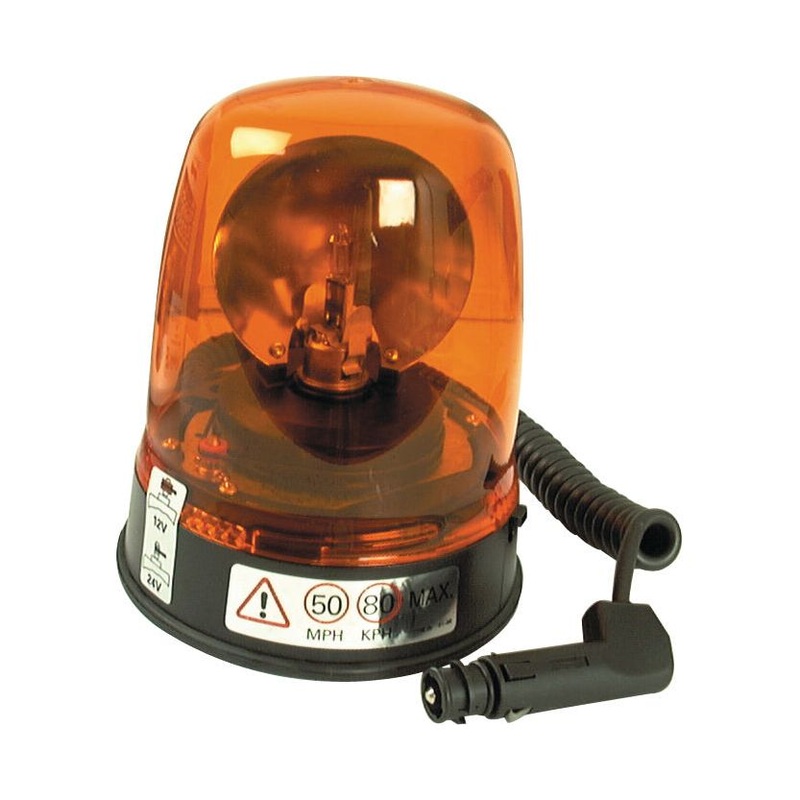 *SPECIAL PRICE* - Halogen Rotating Magnetic Beacon 12V Amber Warning Light  S.11203