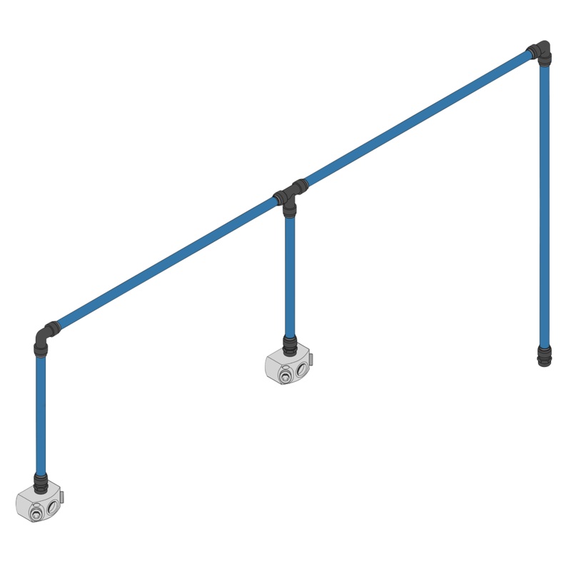 Speedfit 12m 2-Drop Air Supply System Kit - CASKIT2